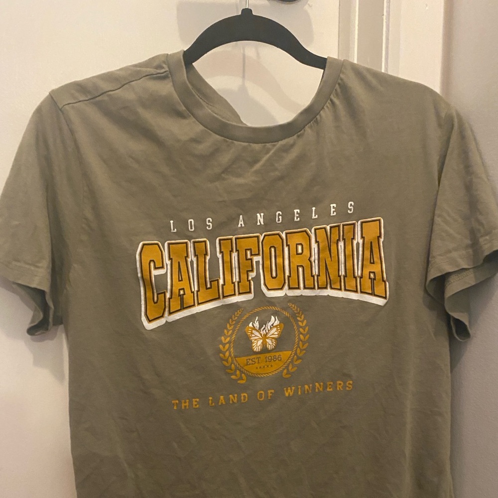 California Graphic Men's T-Shirt - Olive